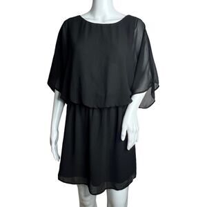 Narcisa Lang Dress Black Womens Medium Lost April Open Back Neutral Whimsygoth‎